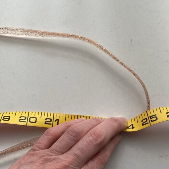 Pink Crossbody Bag with Transparent see through concert bag - Picture 11 of 11